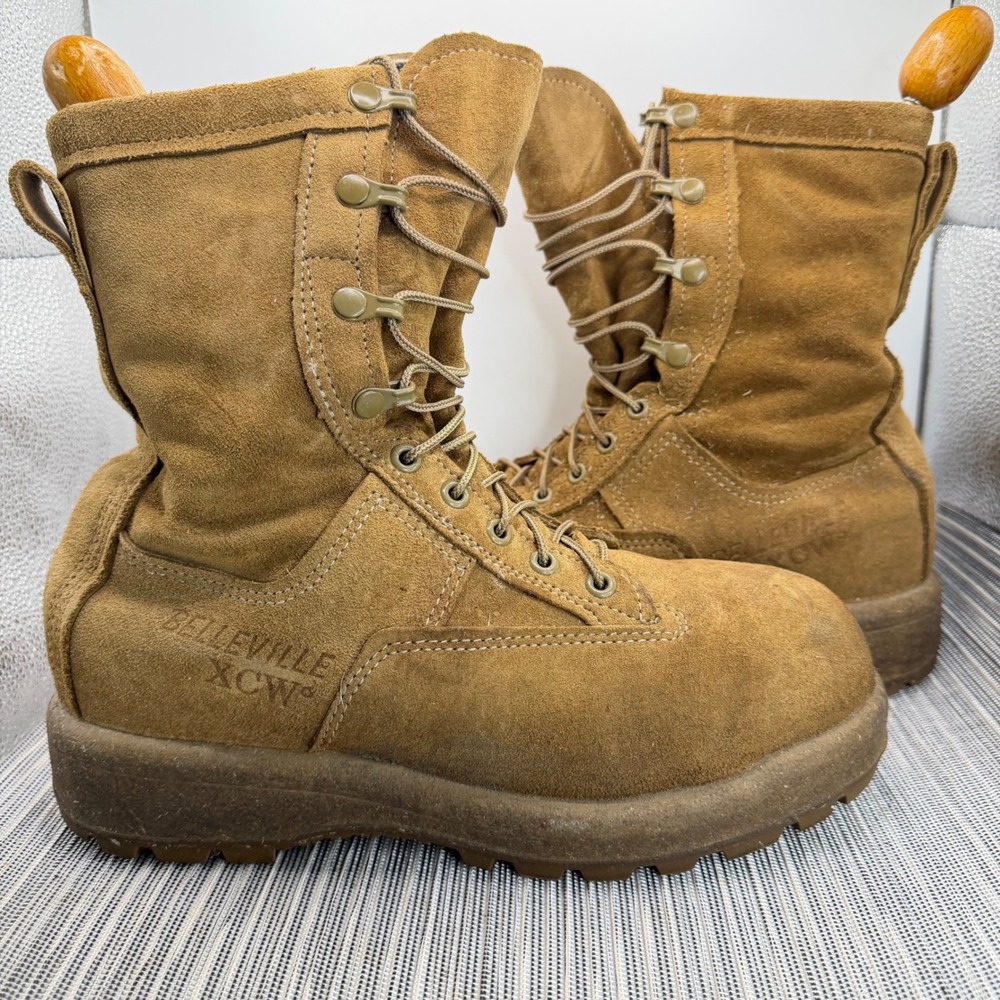Belleville C755 XCW Extreme Cold Weather Boots Mens 7R Coyote Tan Suede Gore-Tex